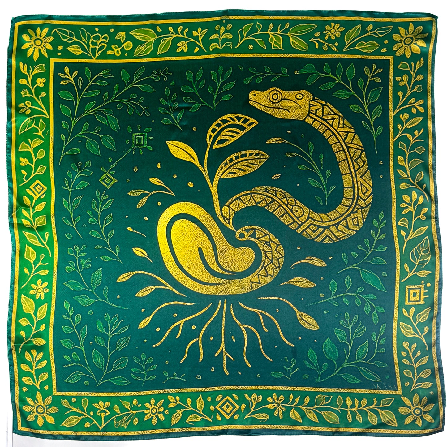 Maya Silk Square "Chicchan" – Awakening of Vital Energy