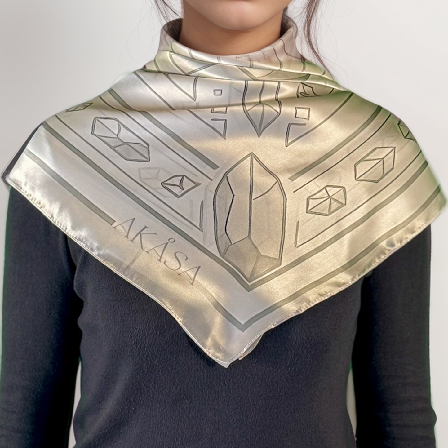 Maya Silk Square "Etz'nab'" - Mirror of Truth