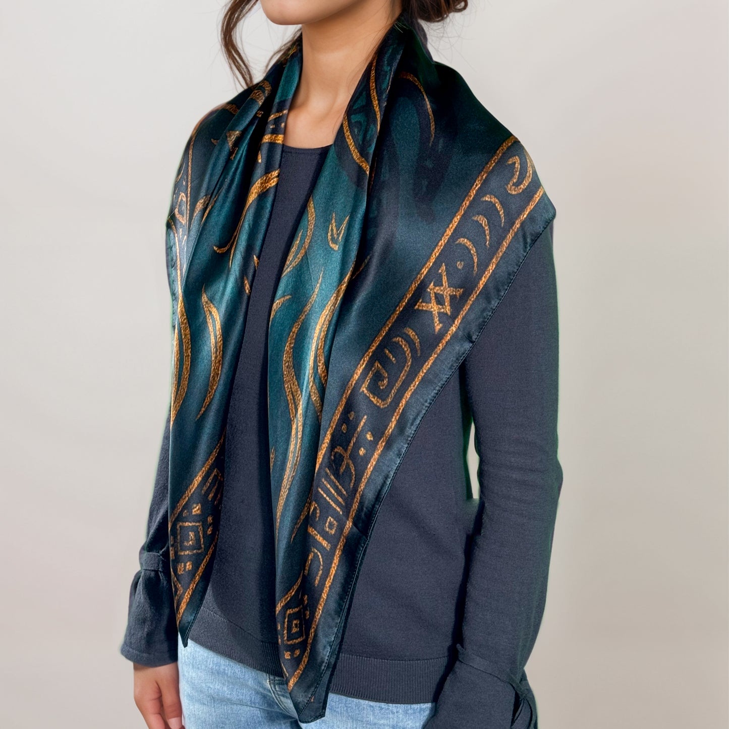 Maya silk square ‘K'an’ – Fertile Strength