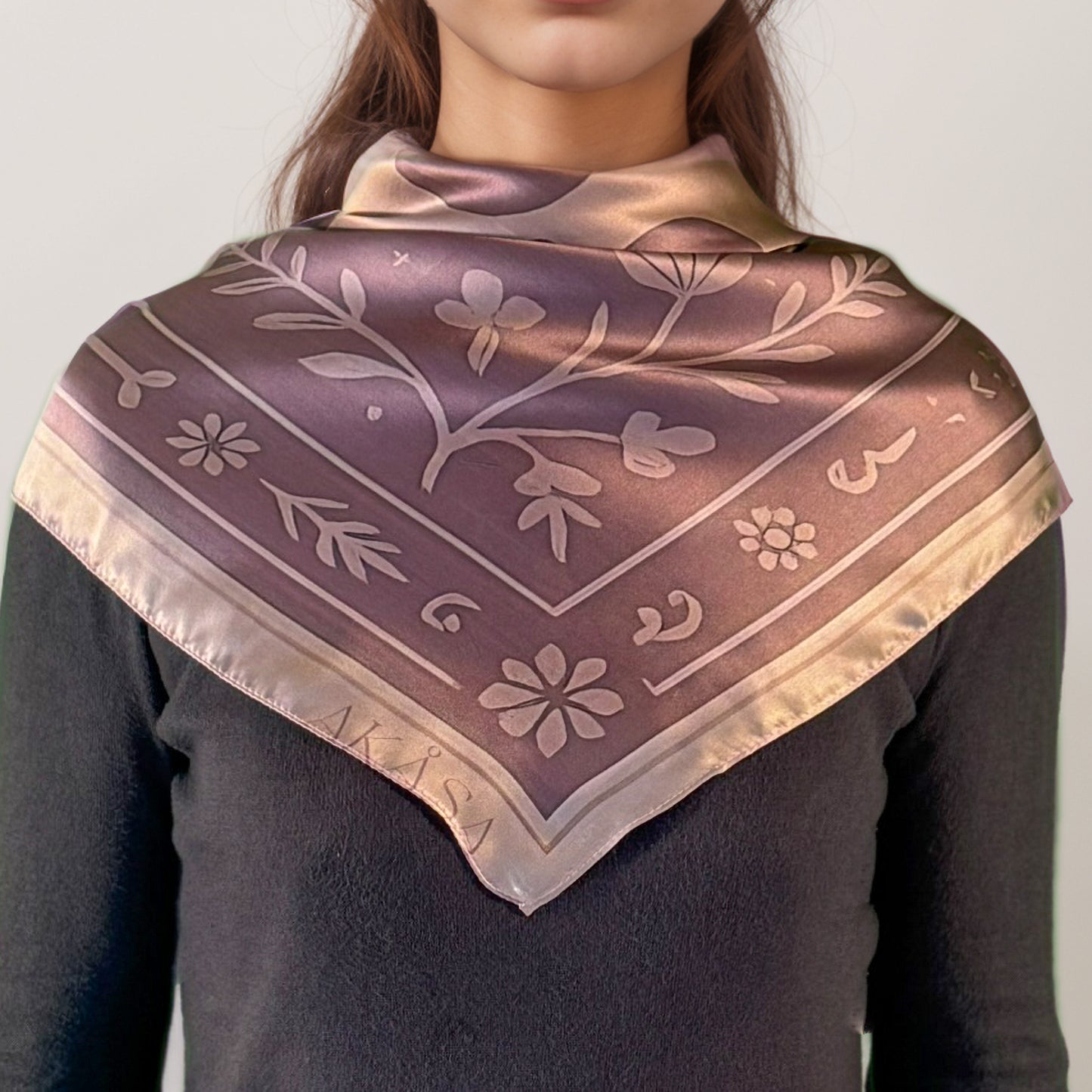 Maya "Cimi" silk square – Renaissance and Liberation