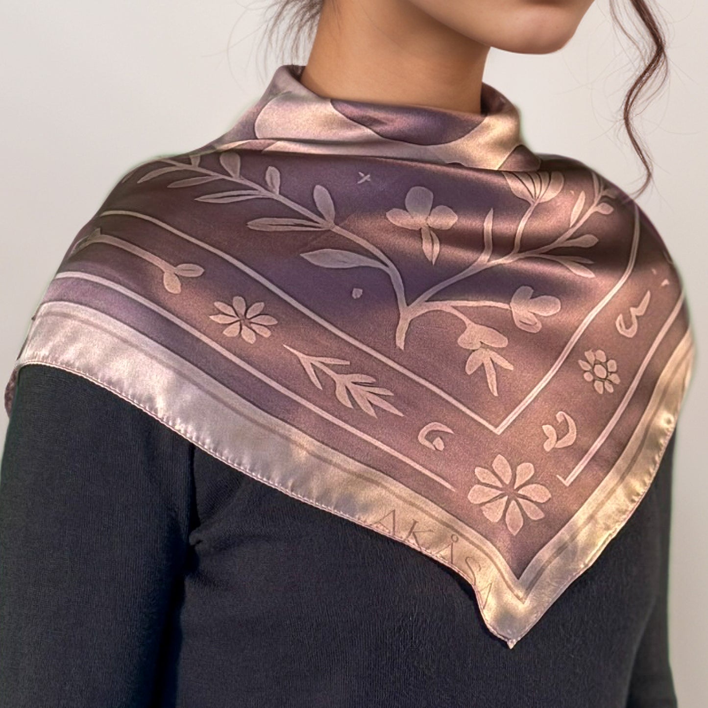 Maya "Cimi" silk square – Renaissance and Liberation