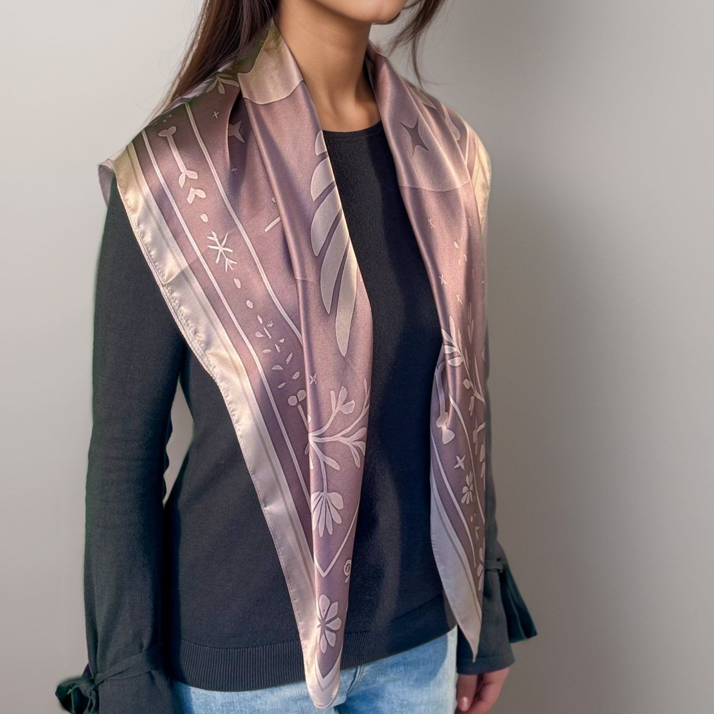 Maya "Cimi" silk square – Renaissance and Liberation