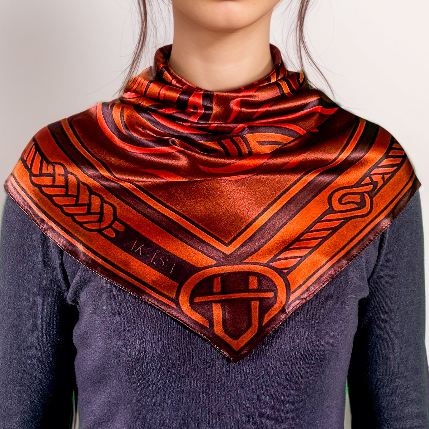 Maya silk square ‘Oc’ – Guardian of the Heart