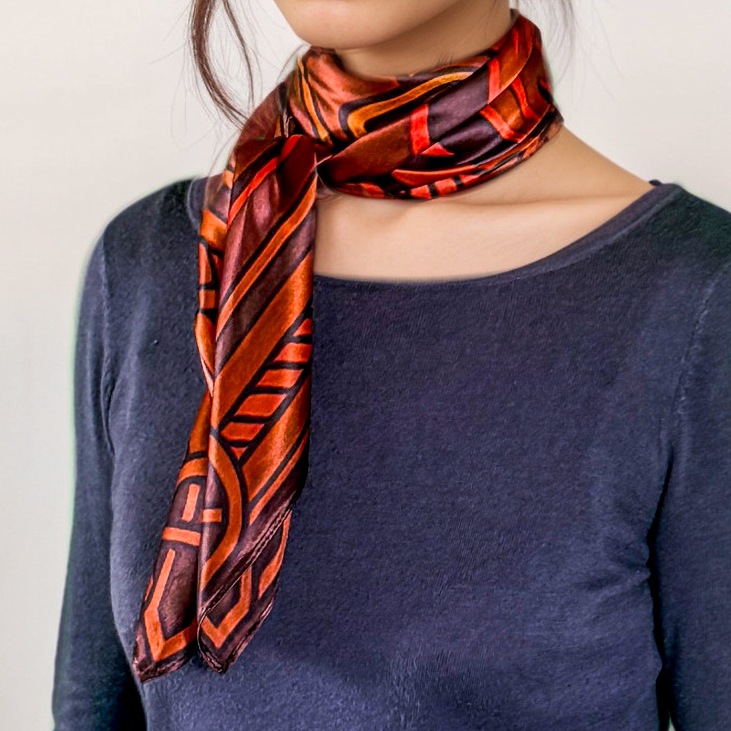 Maya silk square ‘Oc’ – Guardian of the Heart