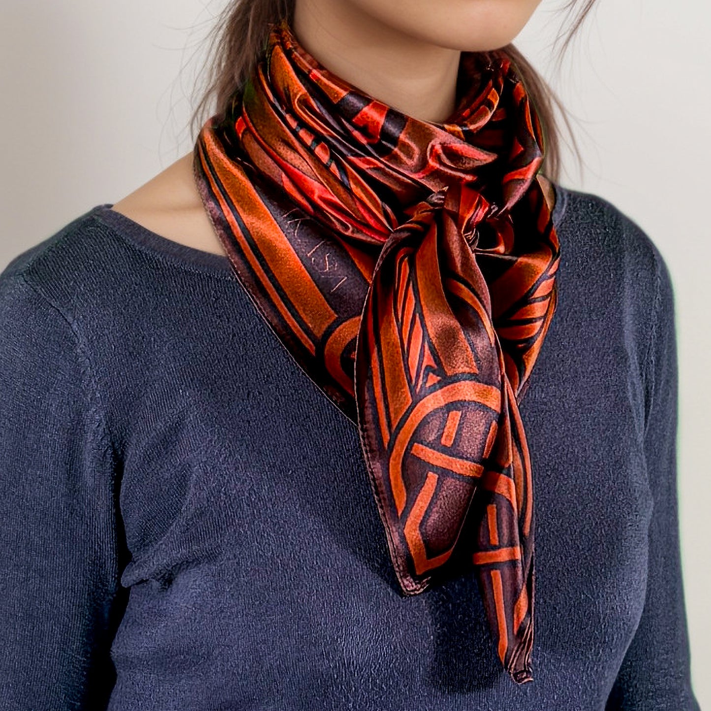 Maya silk square ‘Oc’ – Guardian of the Heart