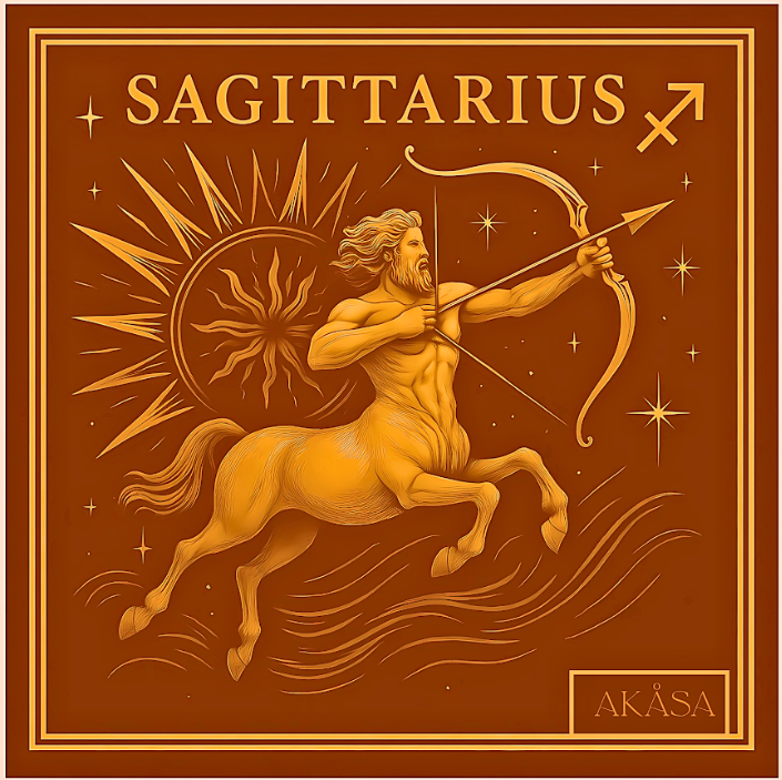 Carré de soie Sagittarius– Zodiac Silk Constellation 88 cm