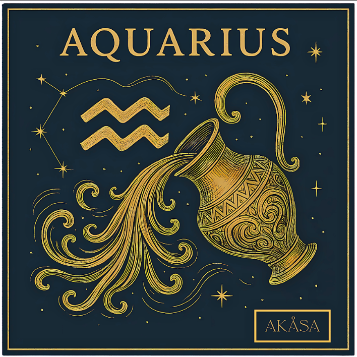 Carré de soie Aquarius – Zodiac Silk Constellation 88 cm