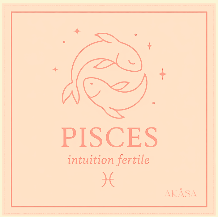Carré de soie Pisces – Blush Constellation 66 cm