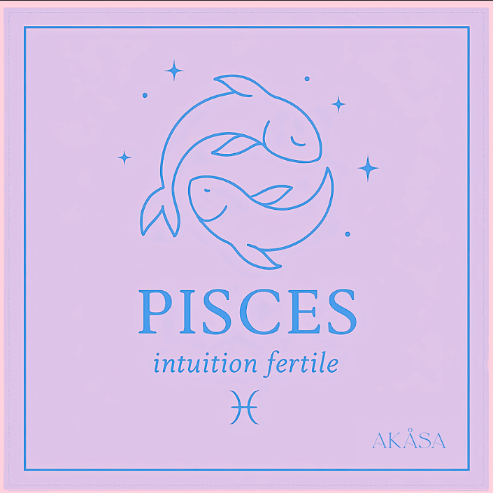 Carré de soie Pisces – ZodiaPop 66 cm