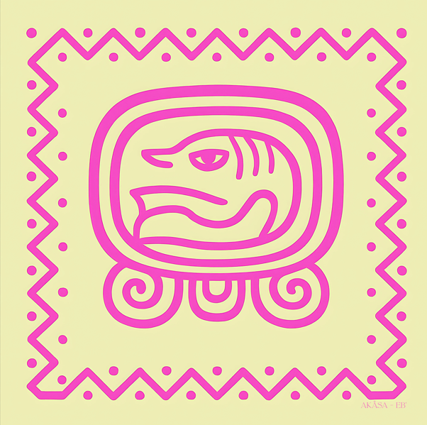 Carré de soie Maya Pop "Eb’" – Chemin de Vie