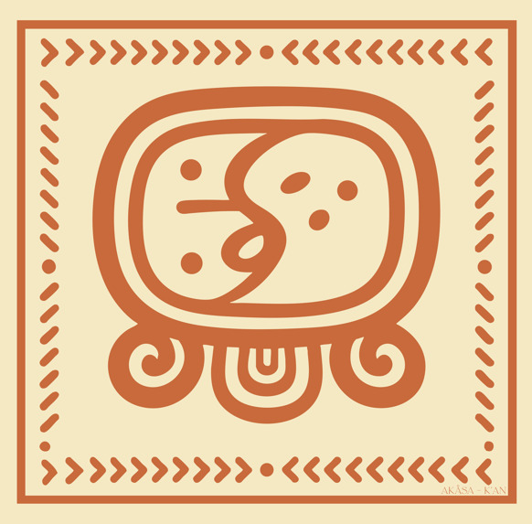 Carré de soie Maya Terra "K’an" – Force Fertile