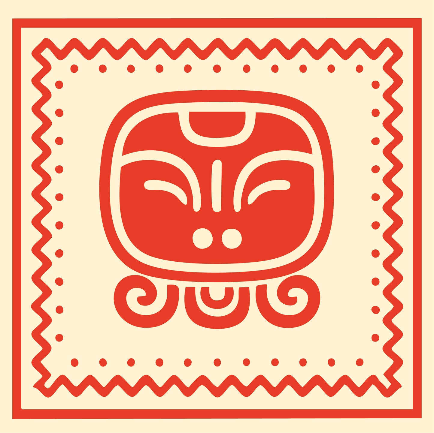 Carré de soie Maya Terra "Chuen" – Tisseur de Destinée