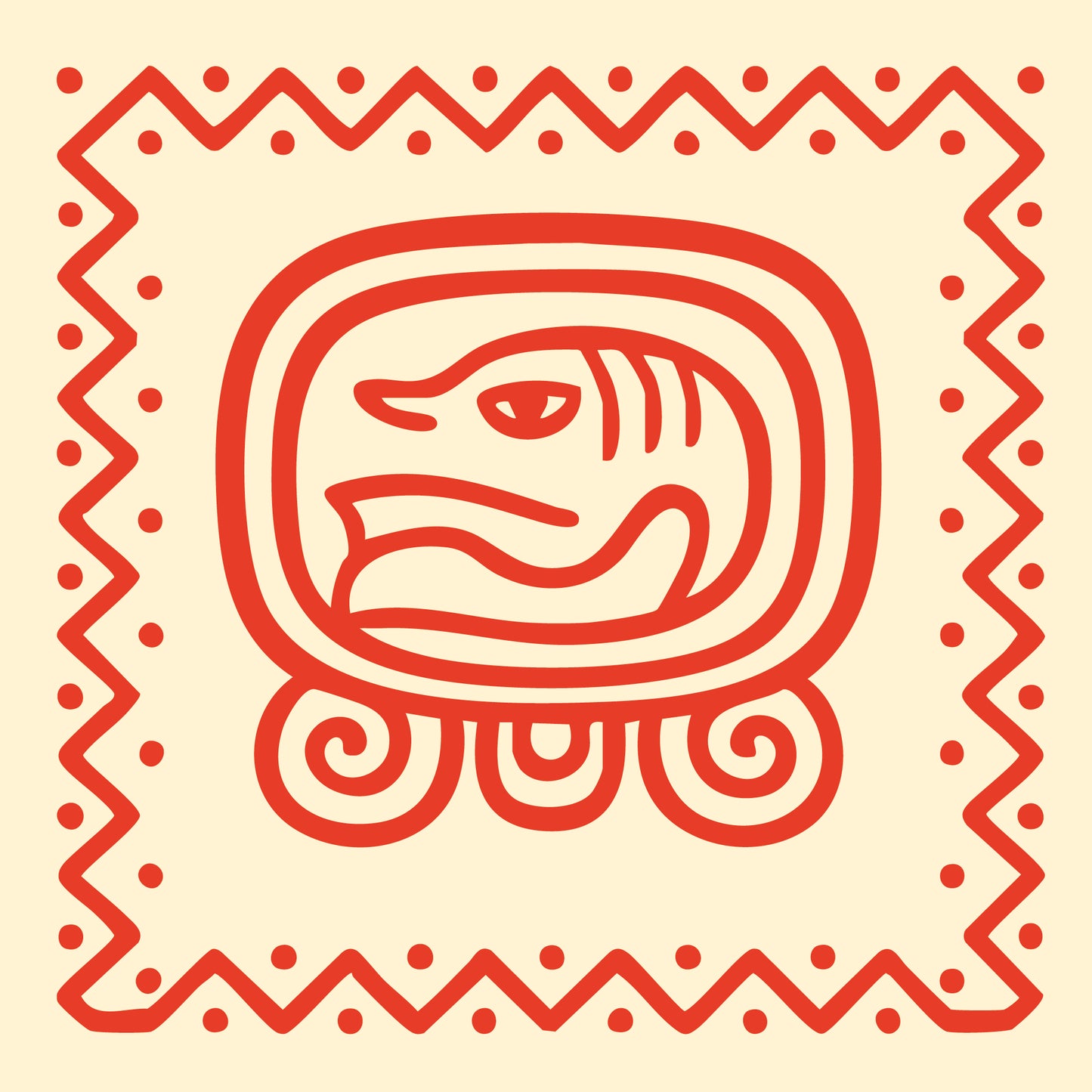 Carré de soie Maya Terra "Eb’" – Chemin de Vie