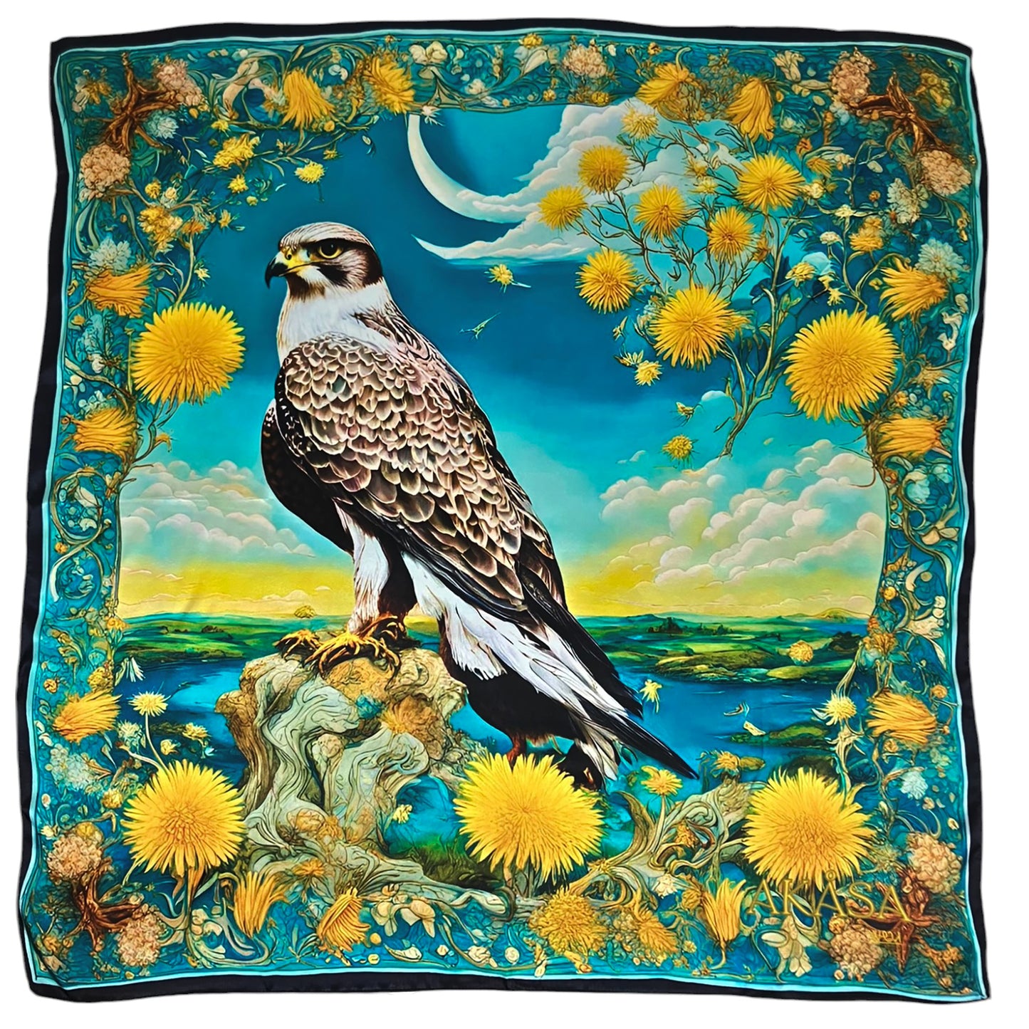Silk Square 88 – Maison AKÅSA Biarritz – ᏔᏬᏗ –Tawodi – (Der Falke)