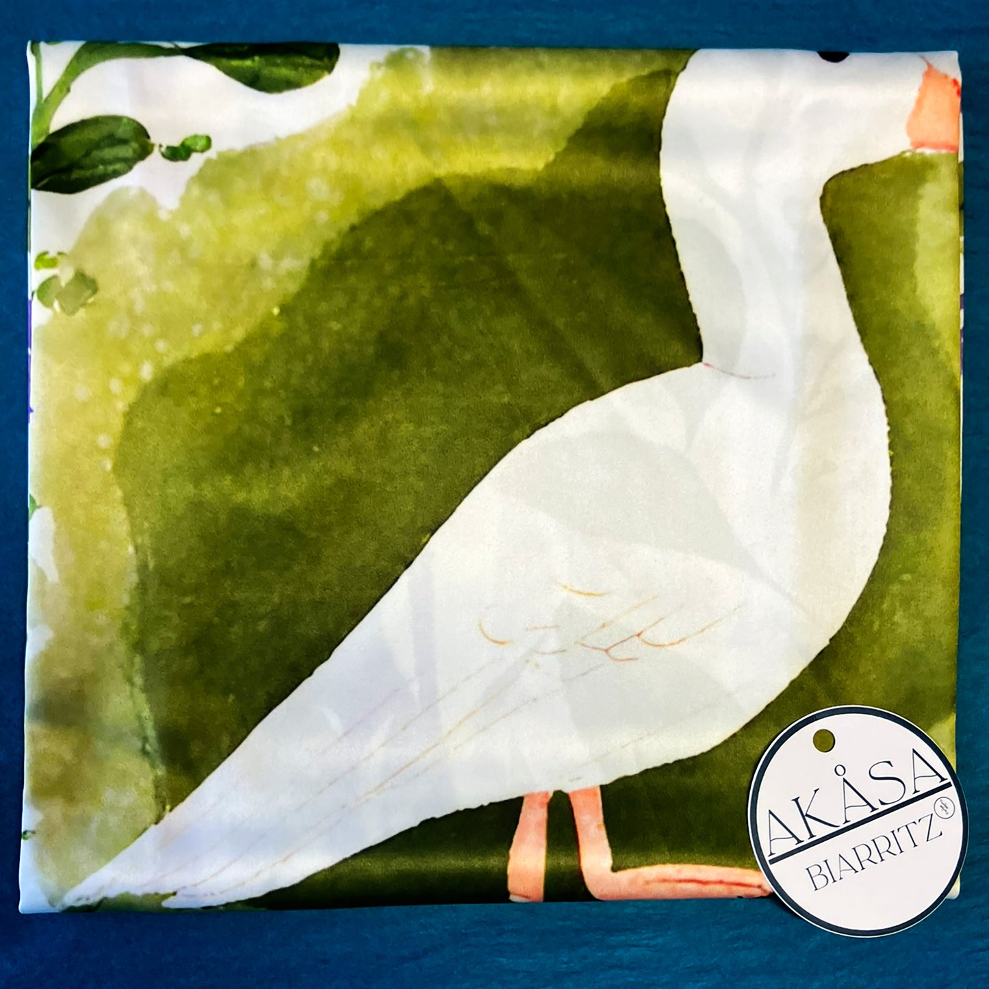 ᏌᏌ (Sasa) - Foulard Carré 66cm | Signe de l’Oie des Neiges (22 Décembre - 19 Janvier) | Astrologie Amérindienne | AKÅSA Biarritz