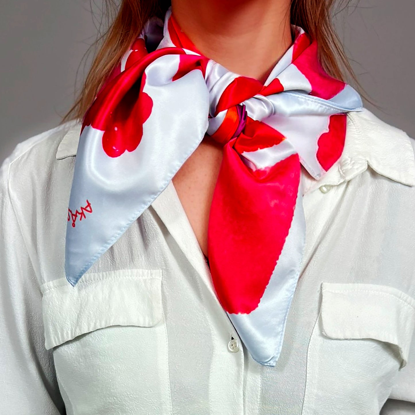 ᏎᎼᏂ (Semoni) - Foulard Carré 66cm | Signe du Saumon (22 Juillet - 21 Août) | Astrologie Amérindienne | AKÅSA Biarritz