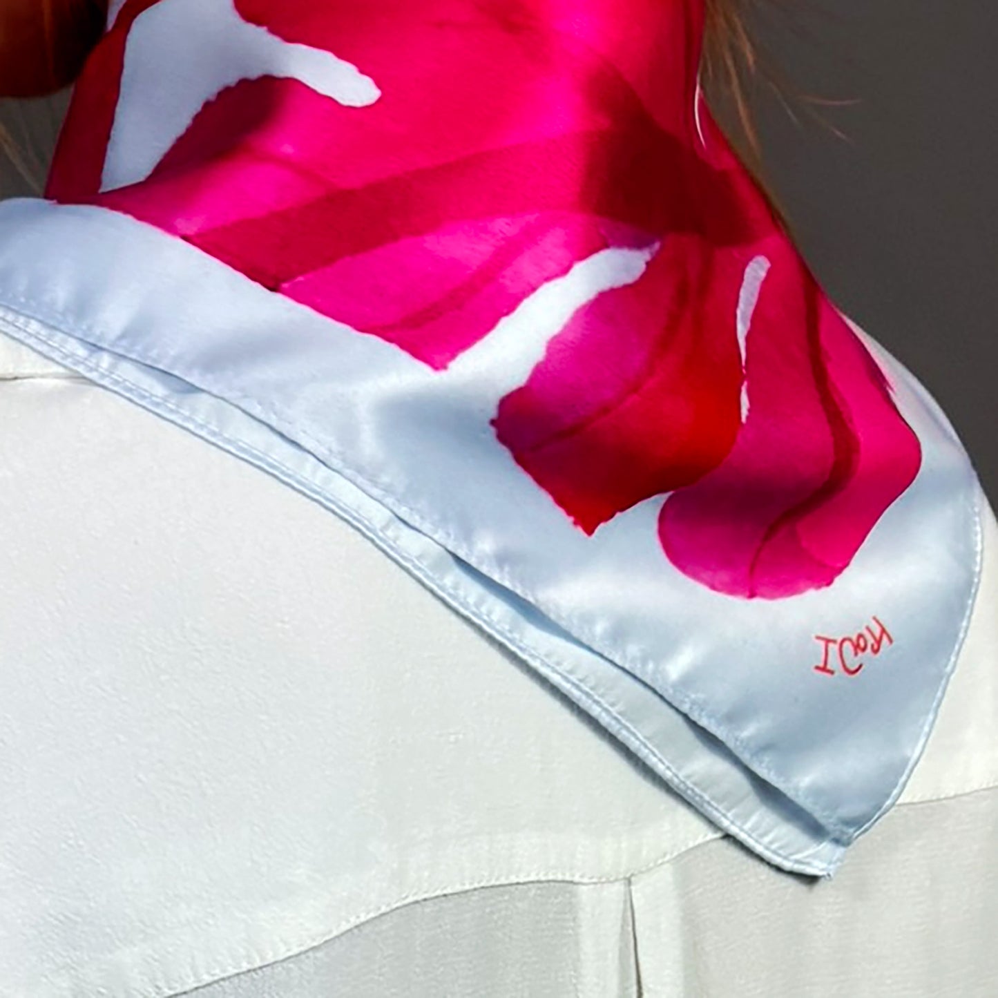 ᏎᎼᏂ (Semoni) - Foulard Carré 66cm | Signe du Saumon (22 Juillet - 21 Août) | Astrologie Amérindienne | AKÅSA Biarritz