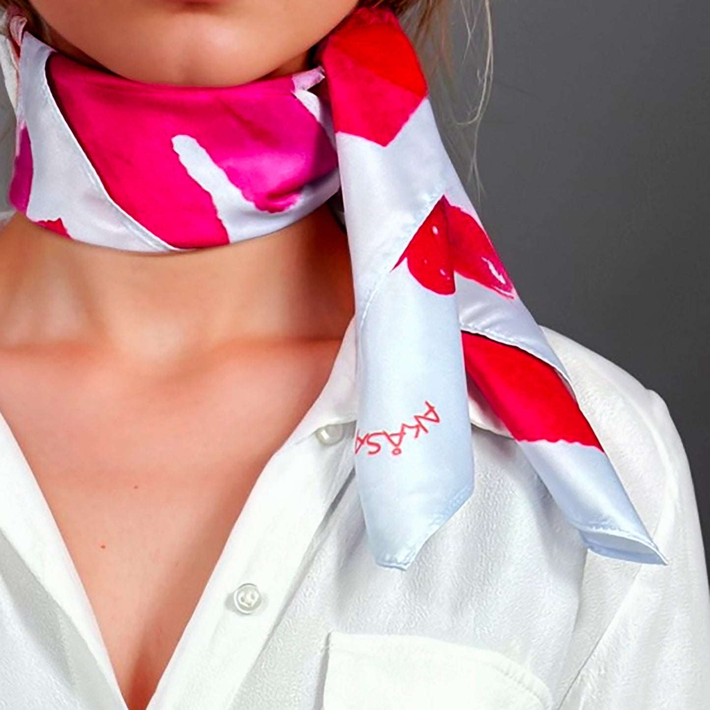 ᏎᎼᏂ (Semoni) - Foulard Carré 66cm | Signe du Saumon (22 Juillet - 21 Août) | Astrologie Amérindienne | AKÅSA Biarritz