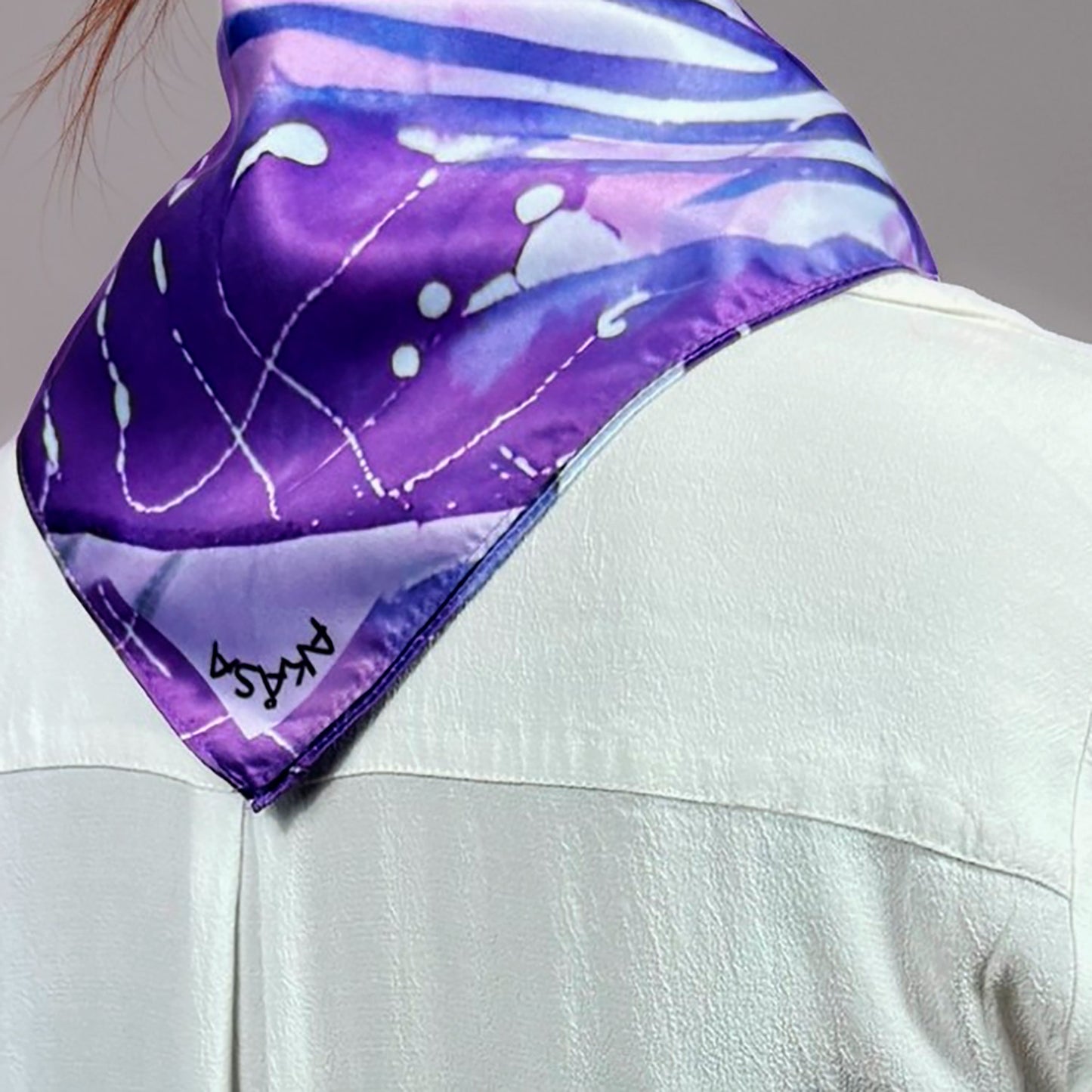 ᎢᎾᏛ (Inada) - Foulard Carré 66cm | Signe du Serpent (23 Octobre - 21 Novembre) | Astrologie Amérindienne | AKÅSA Biarritz