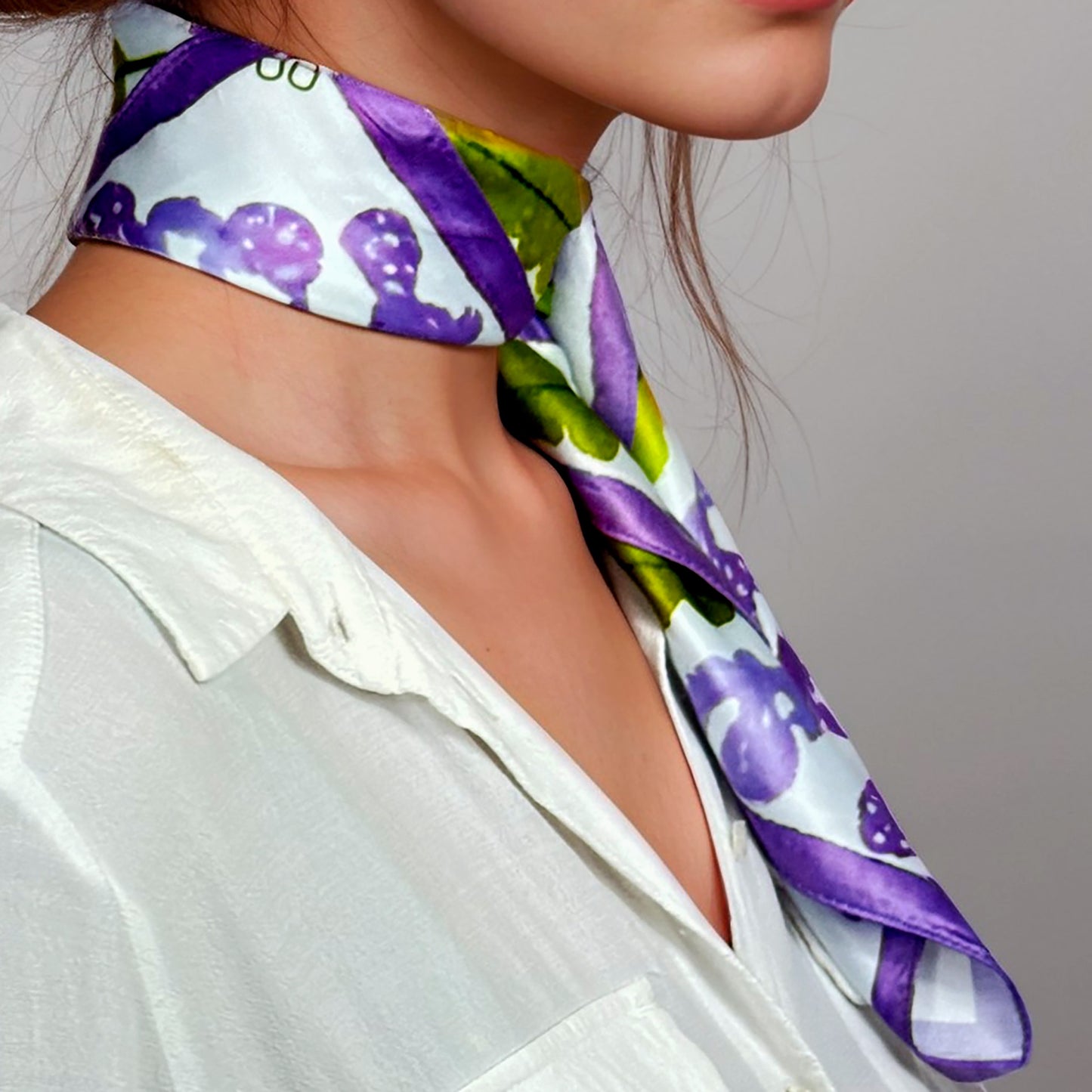 ᏌᏌ (Sasa) - Foulard Carré 66cm | Signe de l’Oie des Neiges (22 Décembre - 19 Janvier) | Astrologie Amérindienne | AKÅSA Biarritz