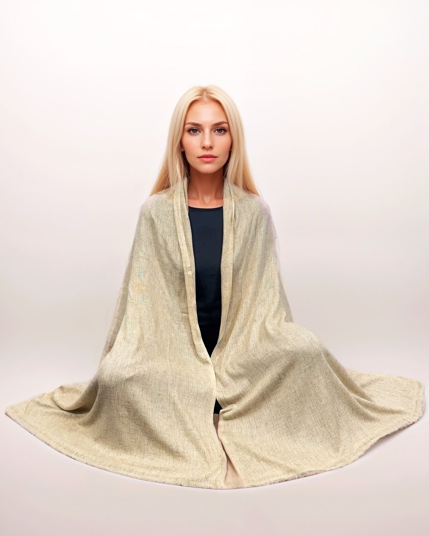Bufanda 100% Cachemira – Elegancia y Comodidad (70cm x 200cm) – Beige