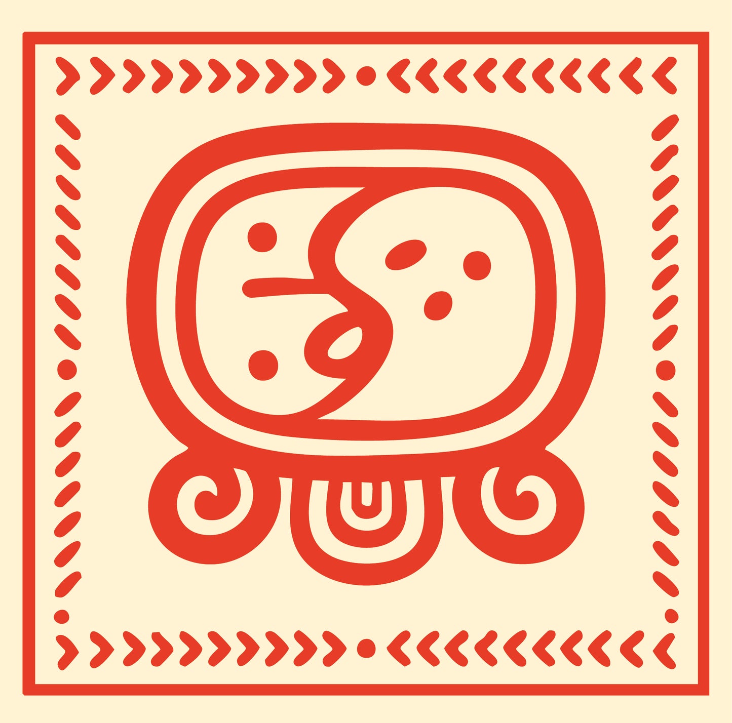 Carré de soie Maya Terra "K’an" – Force Fertile