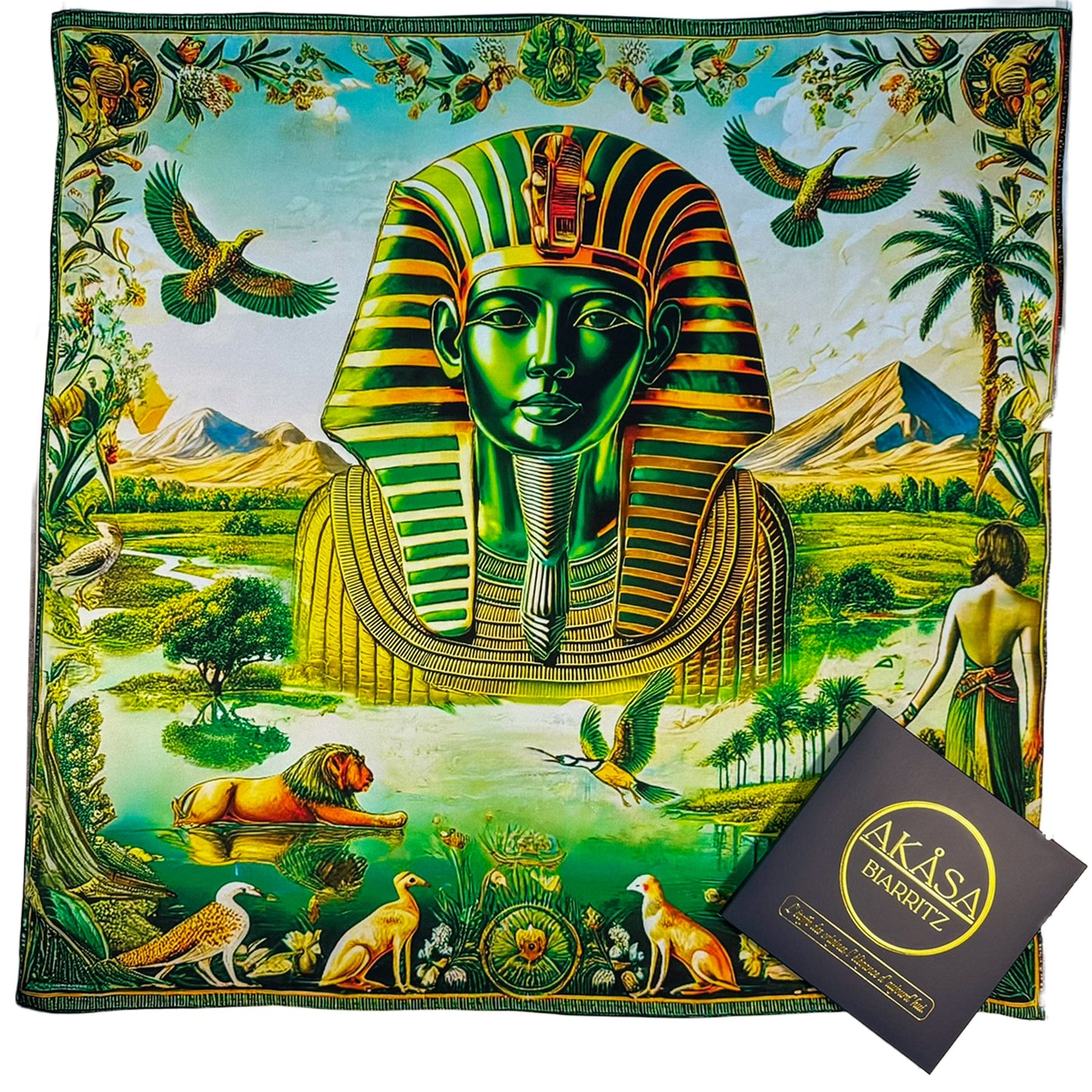 Carré 88 en Soie – Geb : Force de la Terre et Stabilité Universelle