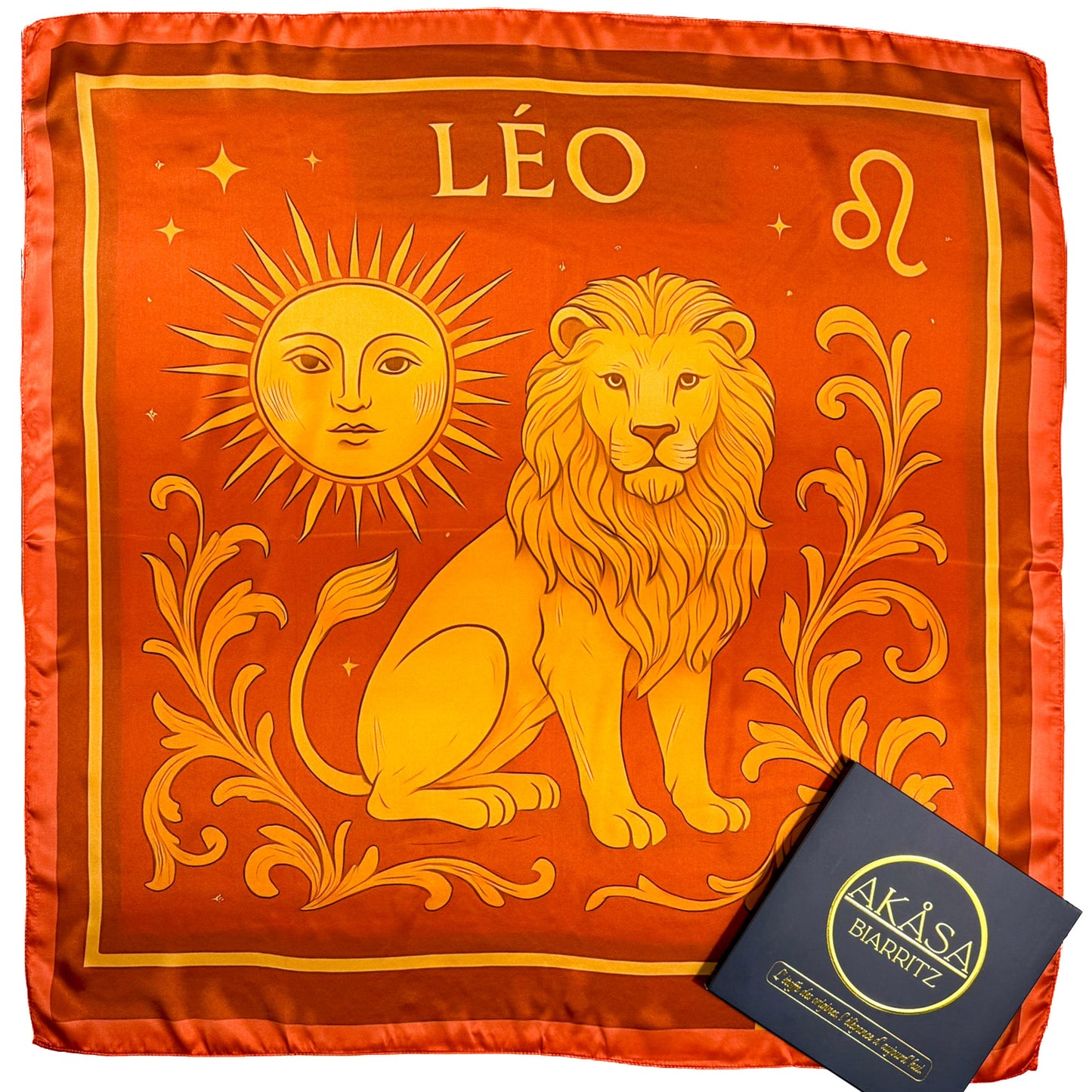 Leo Seidenquadrat - Zodia Essentialia 88 cm