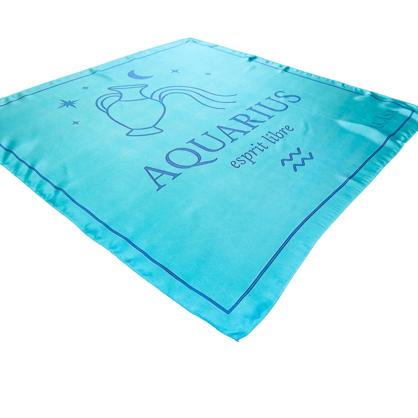 Carré de soie Aquarius – ZodiaPop 66 cm