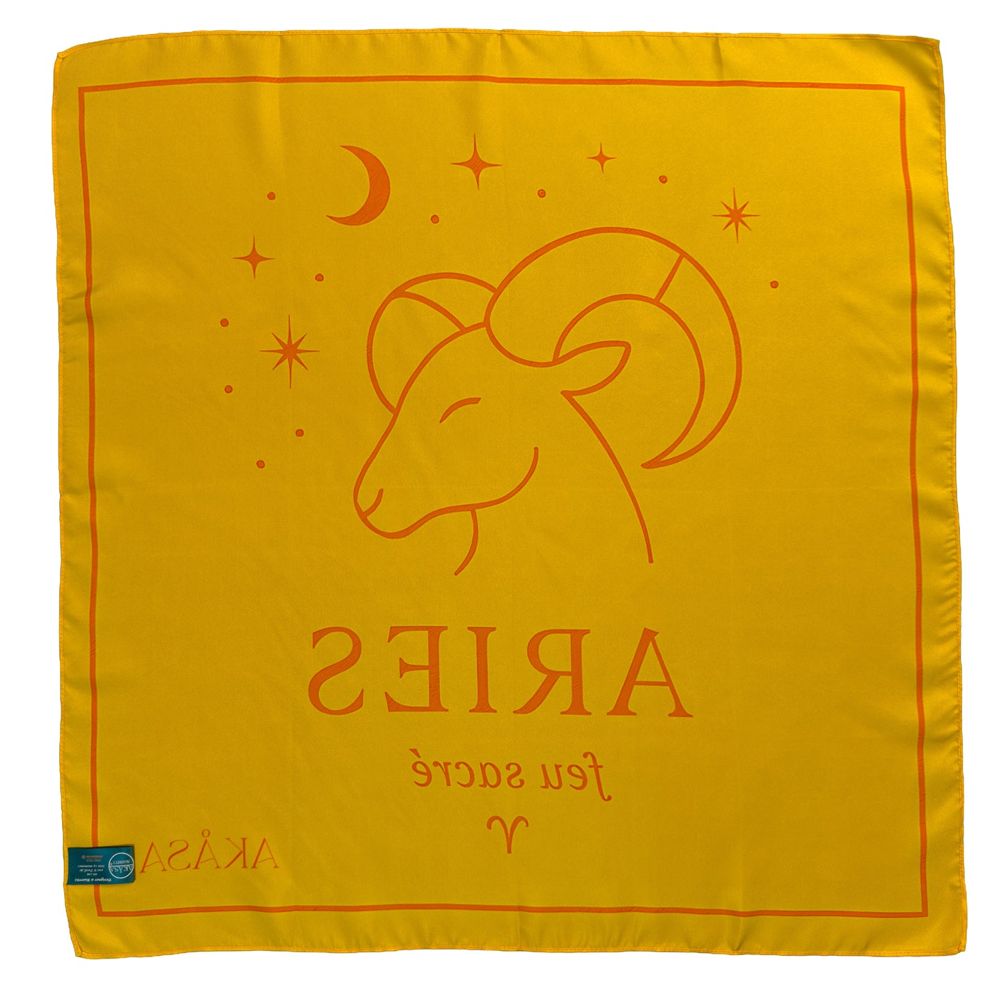 Carré de soie Aries – ZodiaPop 66 cm
