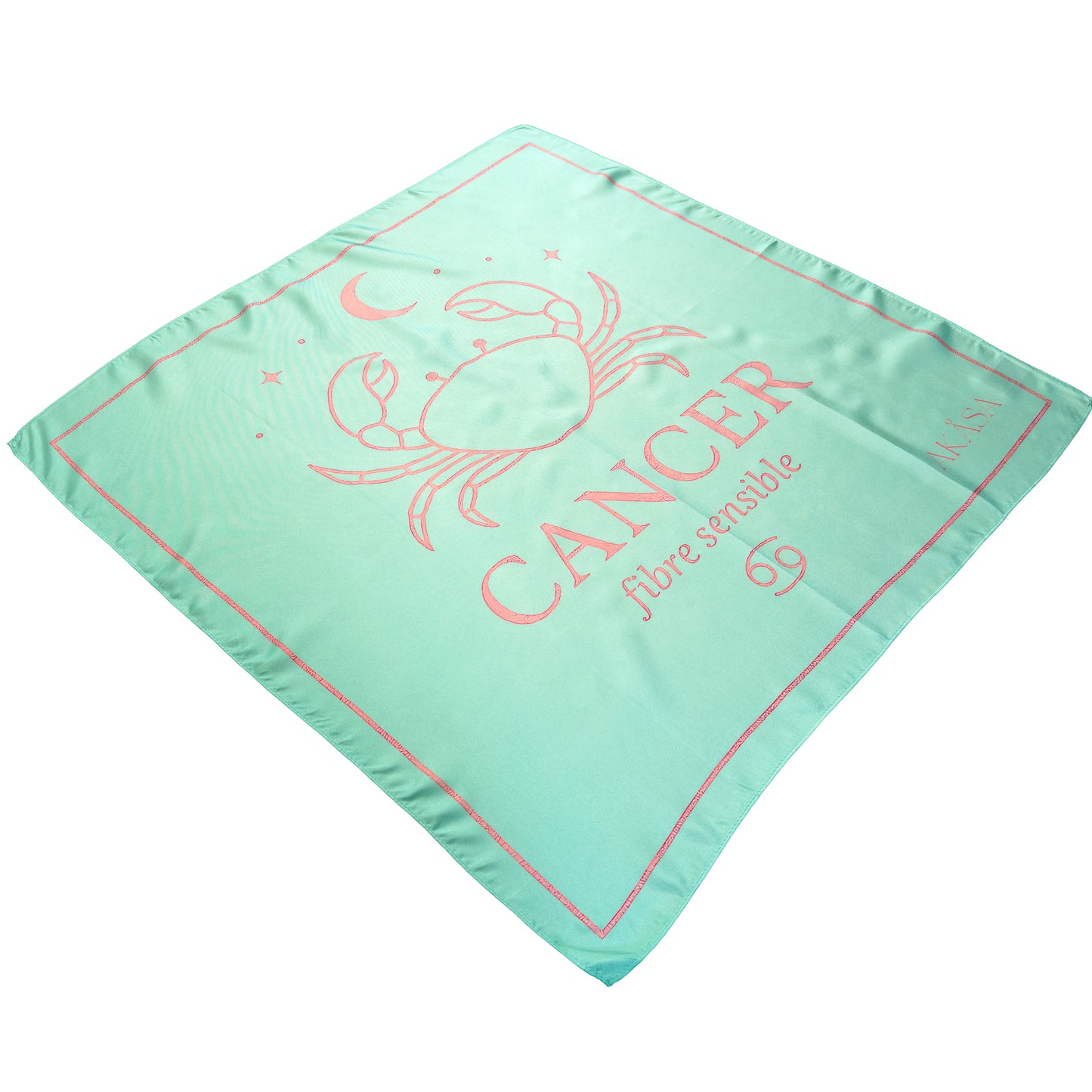 Carré de soie Cancer – ZodiaPop 66 cm