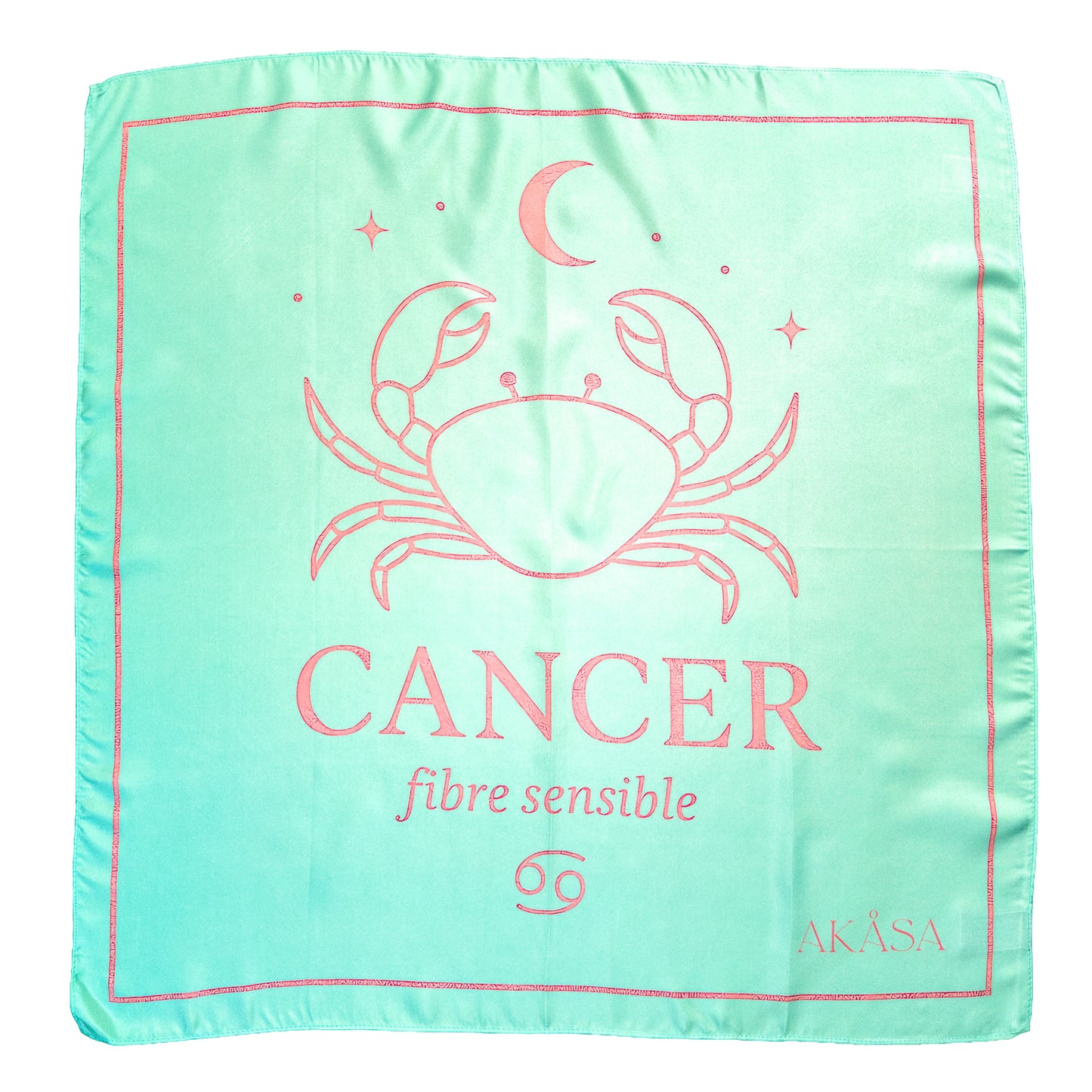 Carré de soie Cancer – ZodiaPop 66 cm