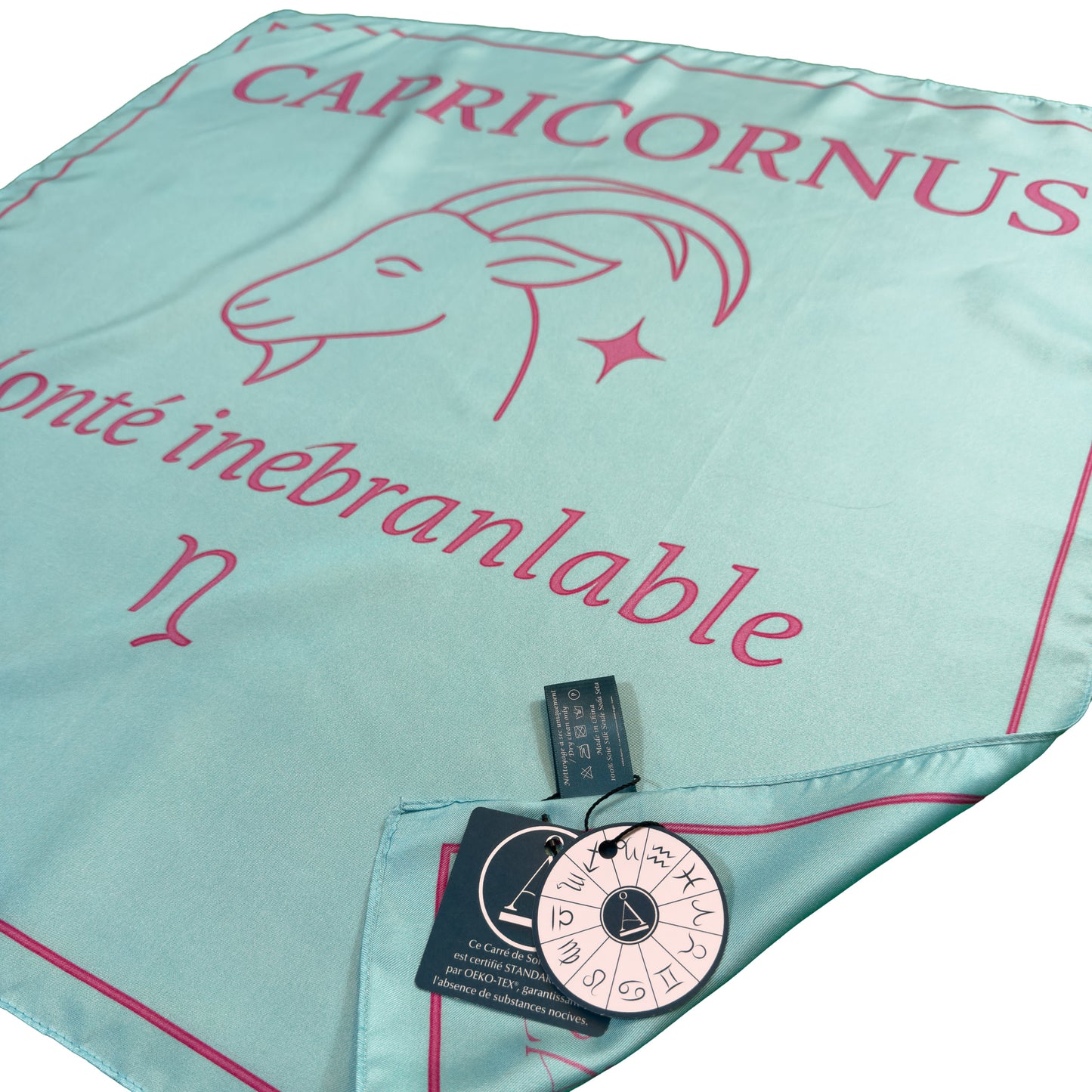 Carré de soie Capricornus – ZodiaPop 66 cm