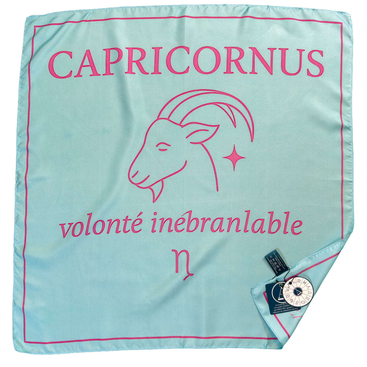 Carré de soie Capricornus – ZodiaPop 66 cm