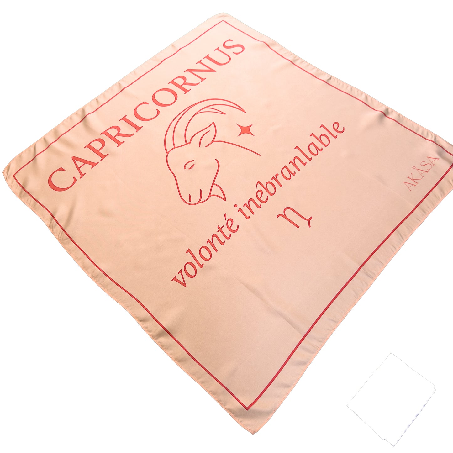 Carré de soie Capricornus – Blush Constellation 66 cm