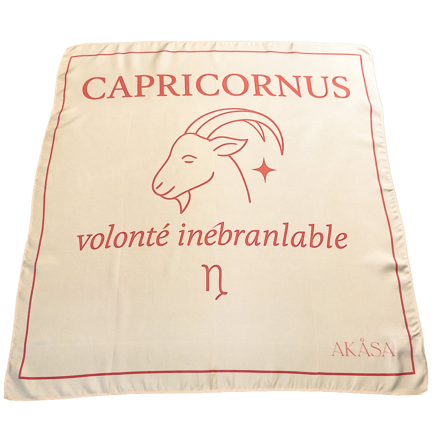 Carré de soie Capricornus – Blush Constellation 66 cm