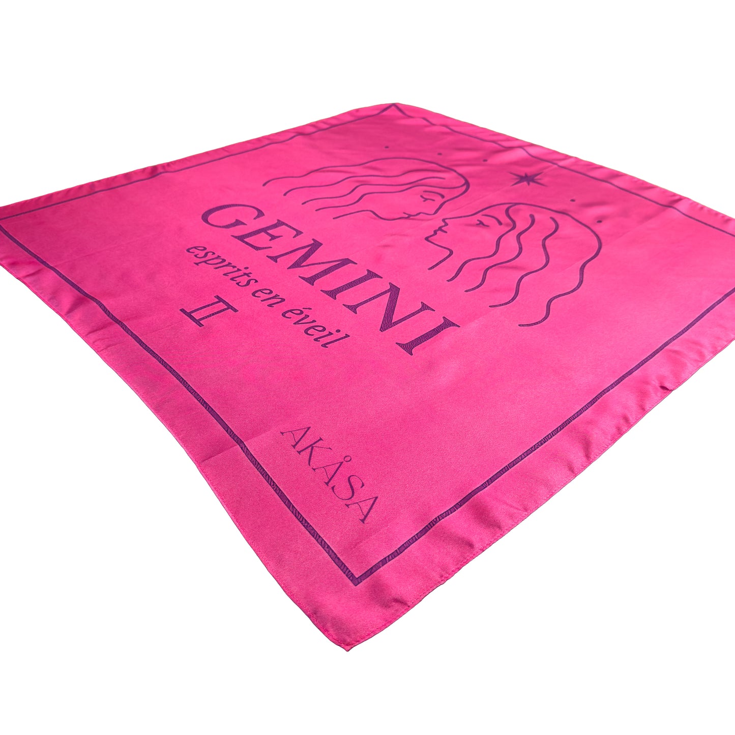 Carré de soie Gemini – ZodiaPop 66 cm