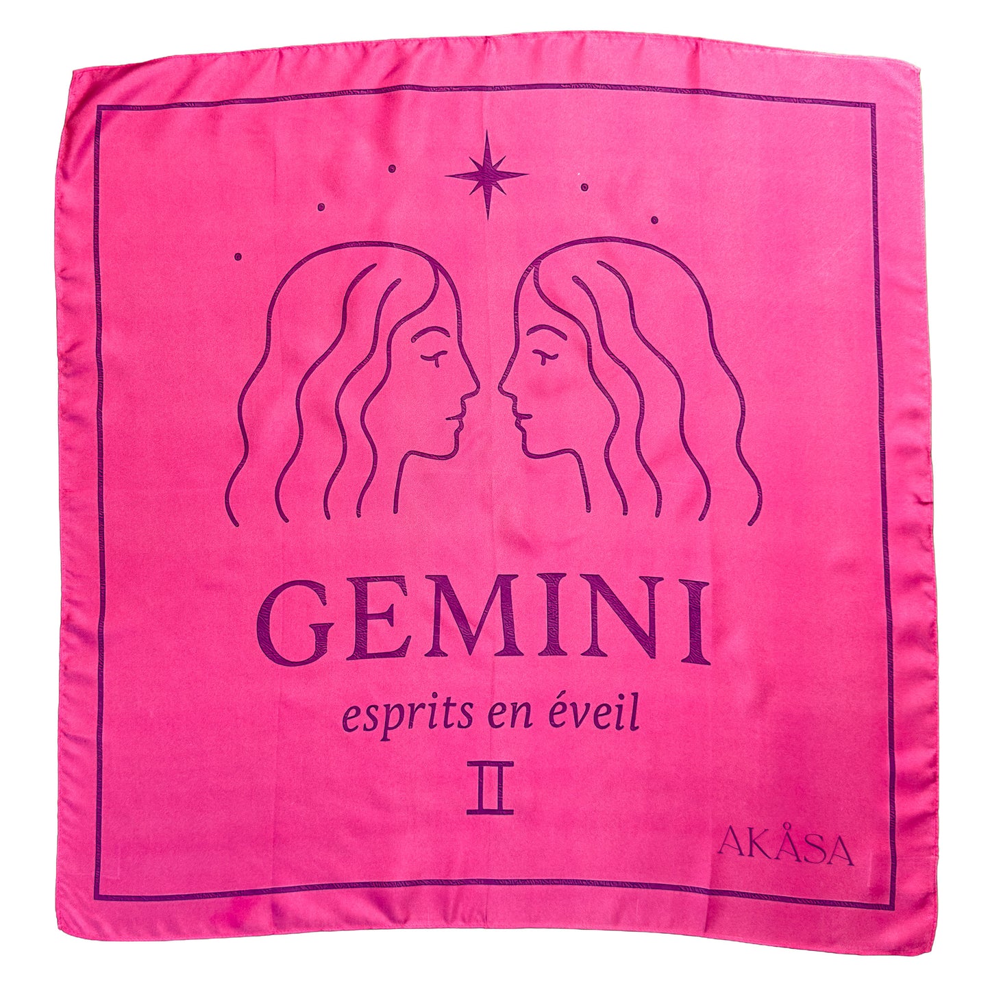 Carré de soie Gemini – ZodiaPop 66 cm