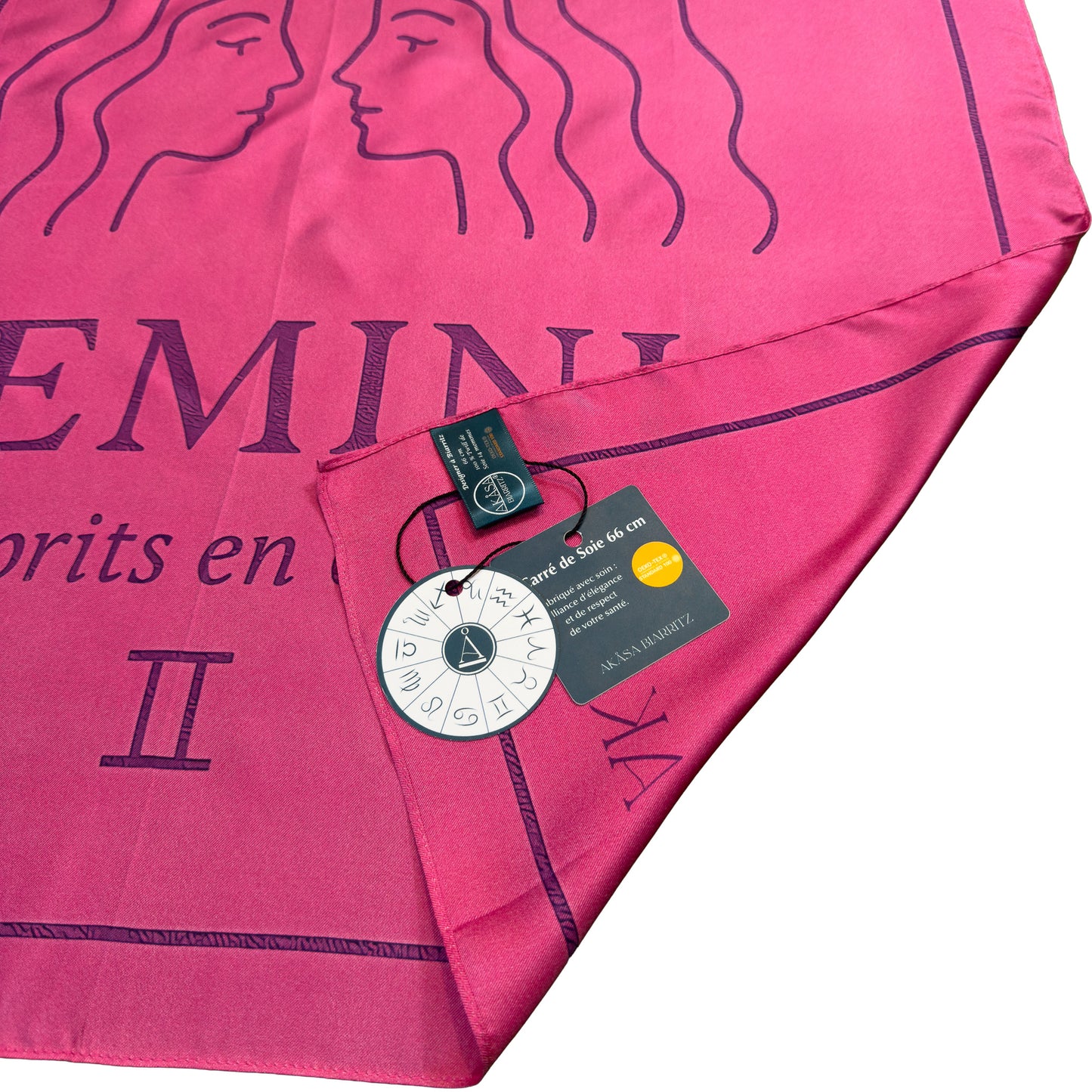 Carré de soie Gemini – ZodiaPop 66 cm
