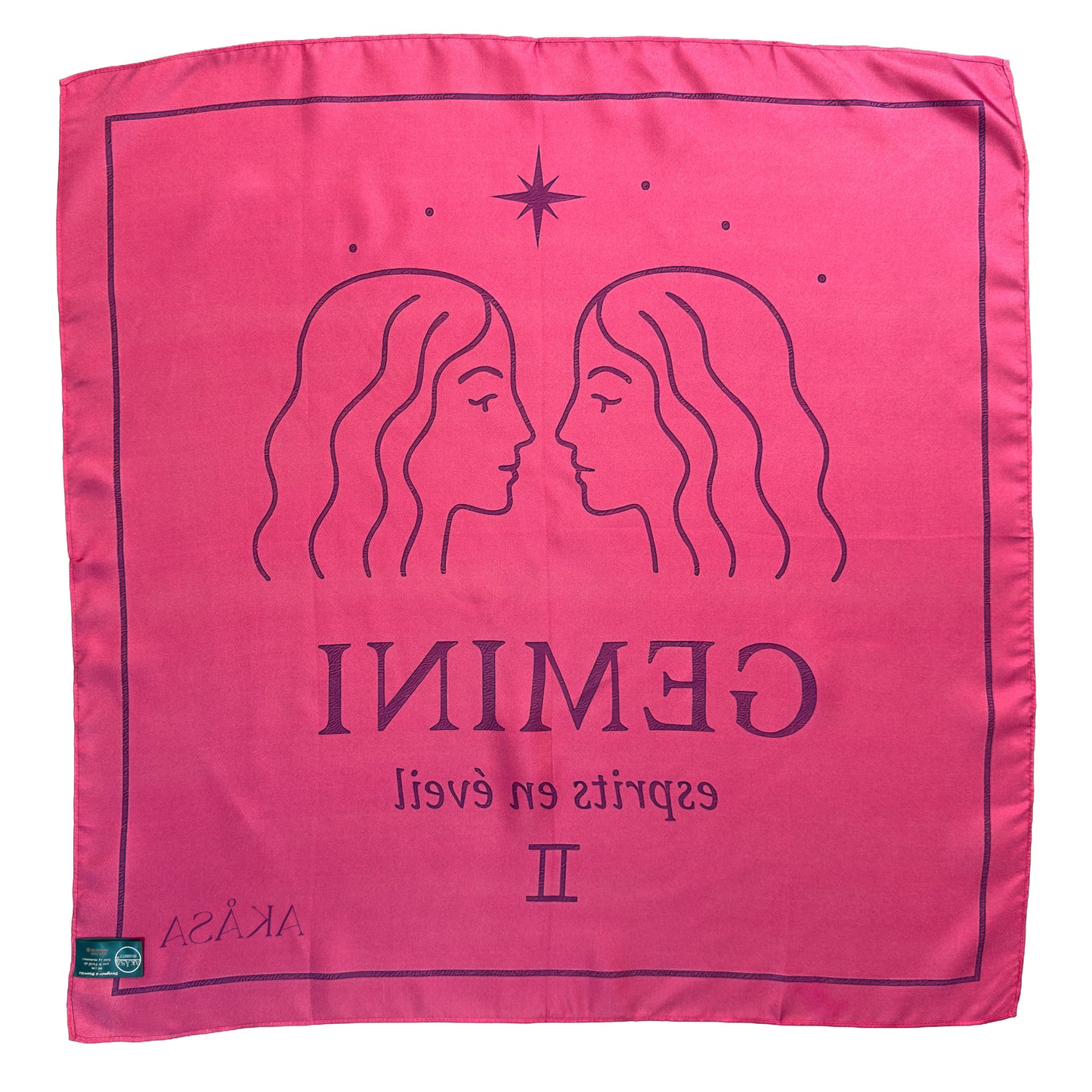 Carré de soie Gemini – ZodiaPop 66 cm