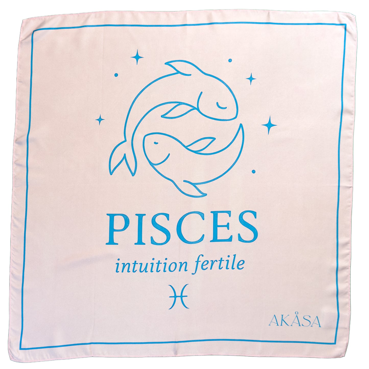 Carré de soie Pisces – ZodiaPop 66 cm