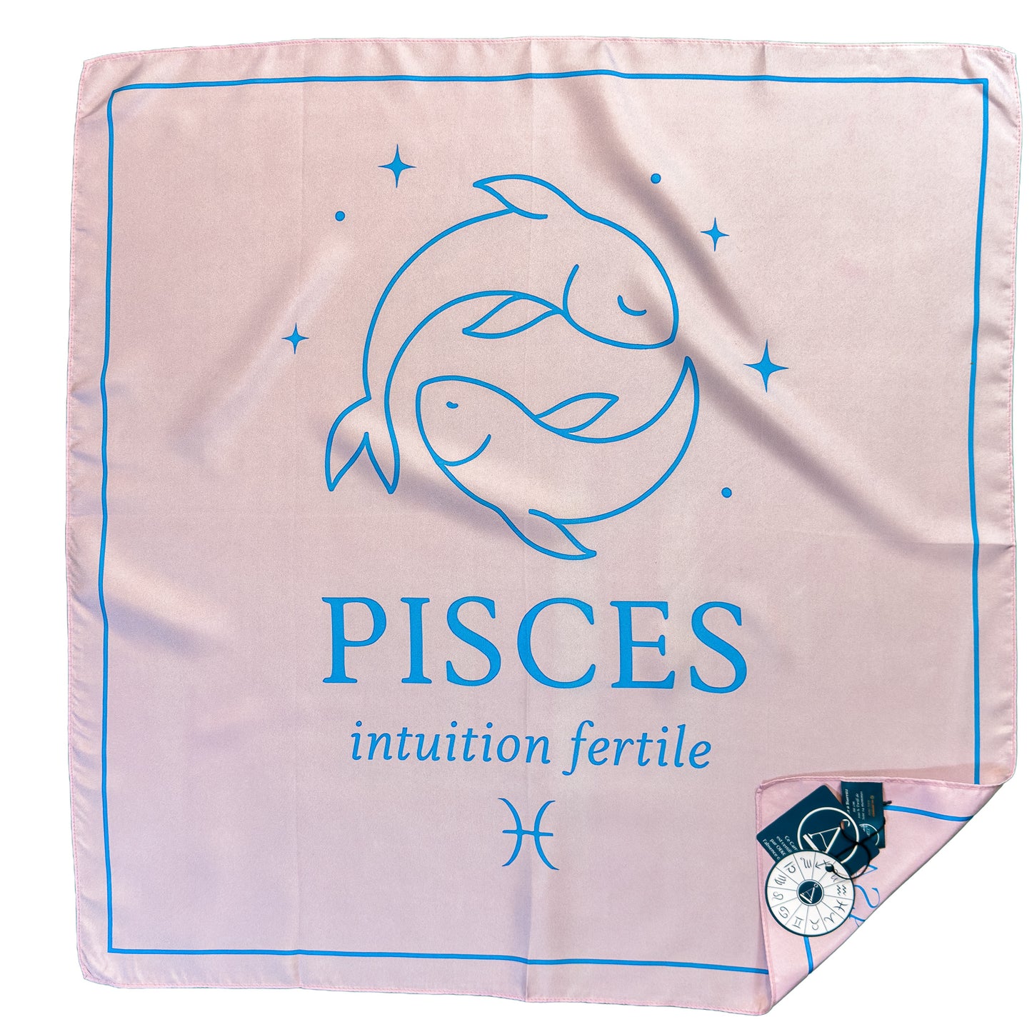 Carré de soie Pisces – ZodiaPop 66 cm