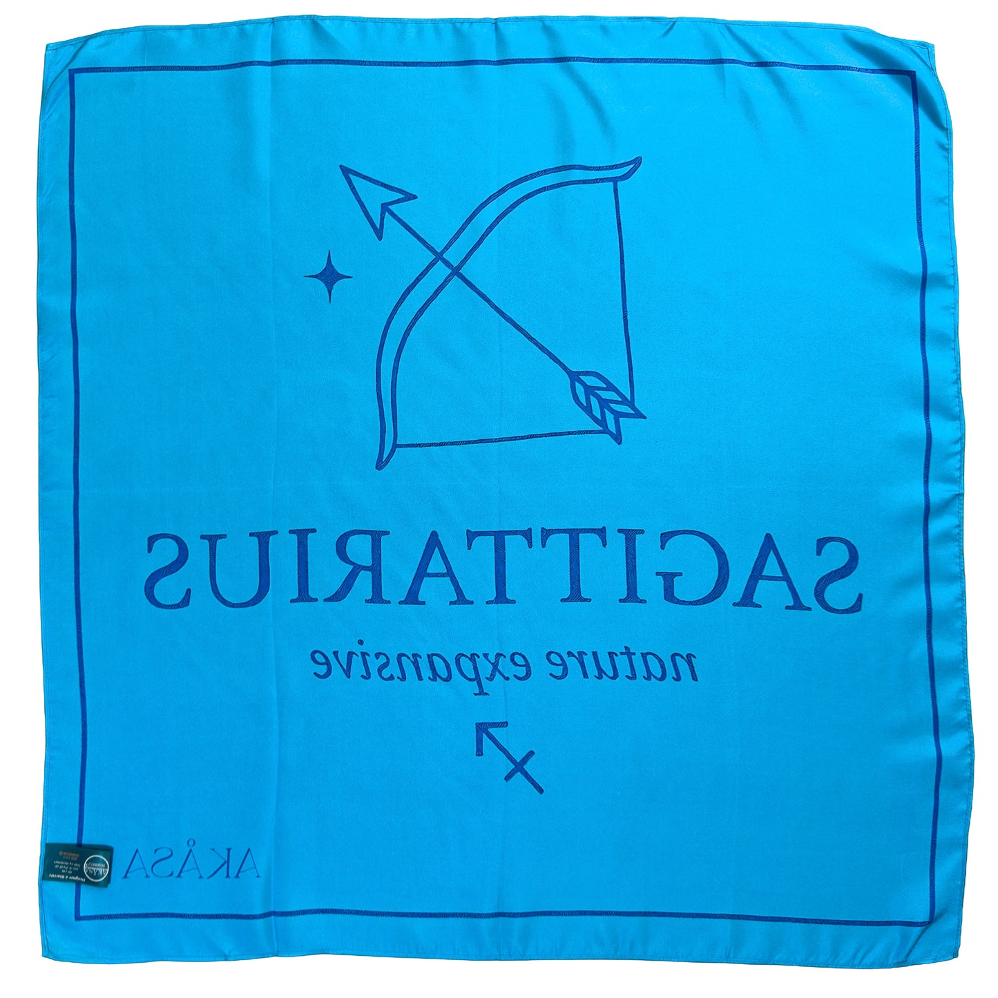 Carré de soie Sagittarius – ZodiaPop 66 cm