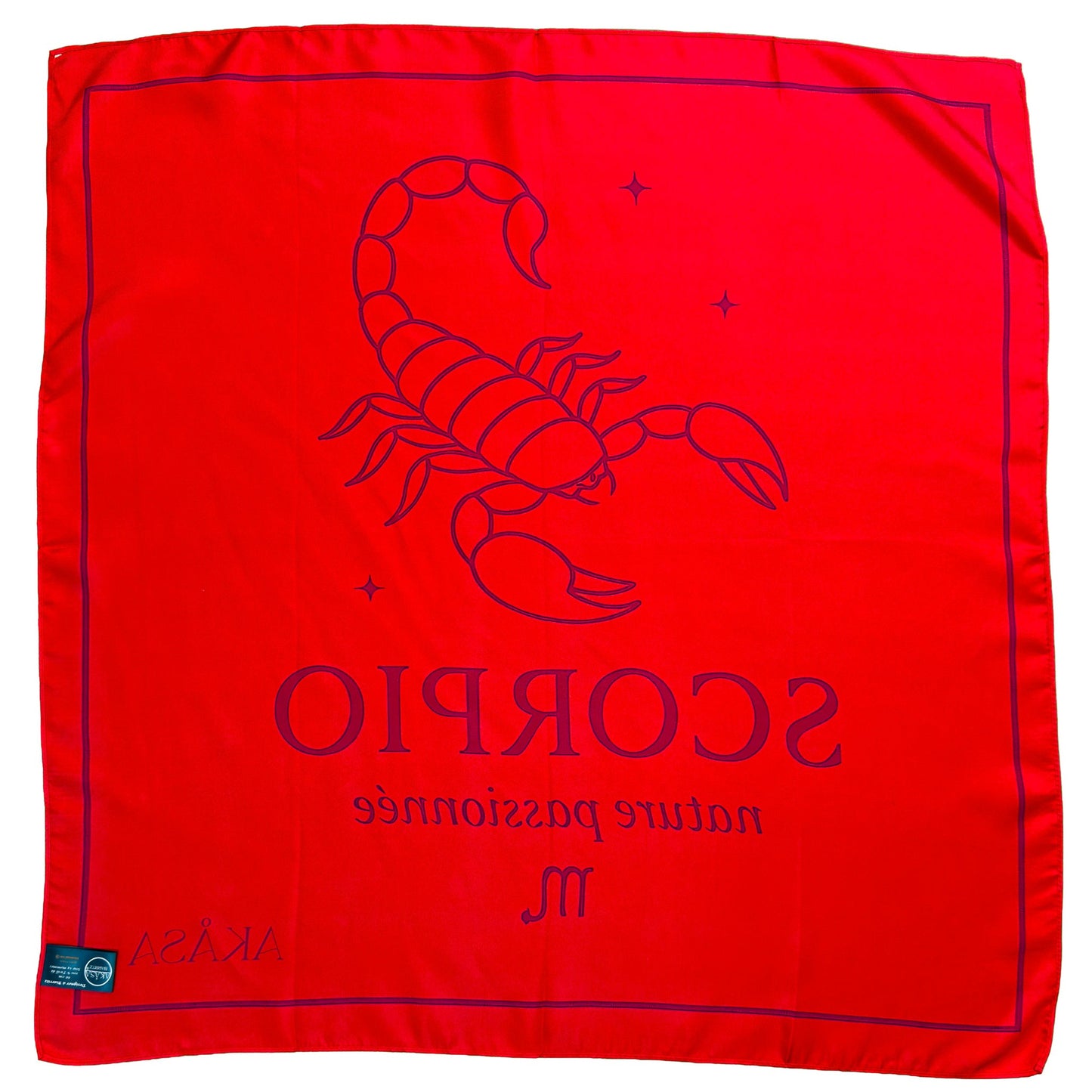 Carré de soie Scorpio – ZodiaPop 66 cm