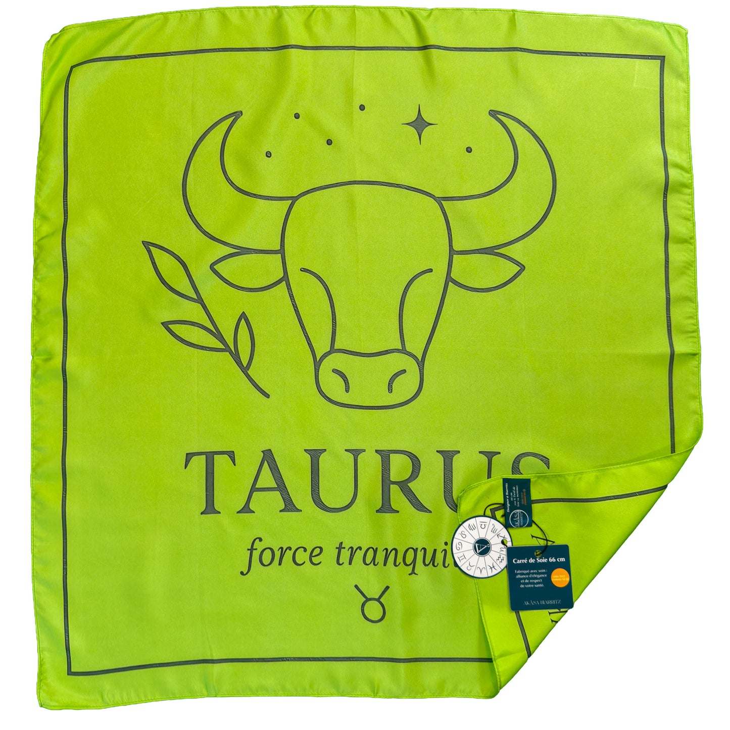 Carré de soie Taurus – ZodiaPop 66 cm