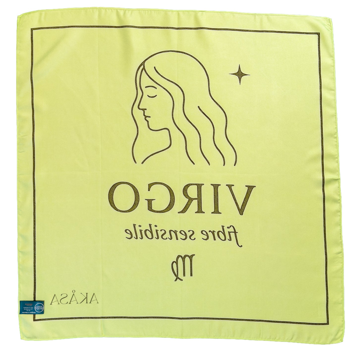 Carré de soie Virgo – ZodiaPop 66 cm