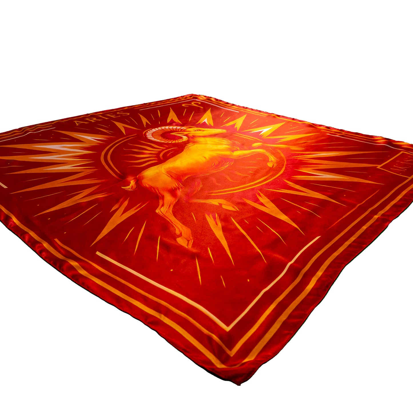 Carré de soie Aries – Zodiac Silk Constellation 88 cm