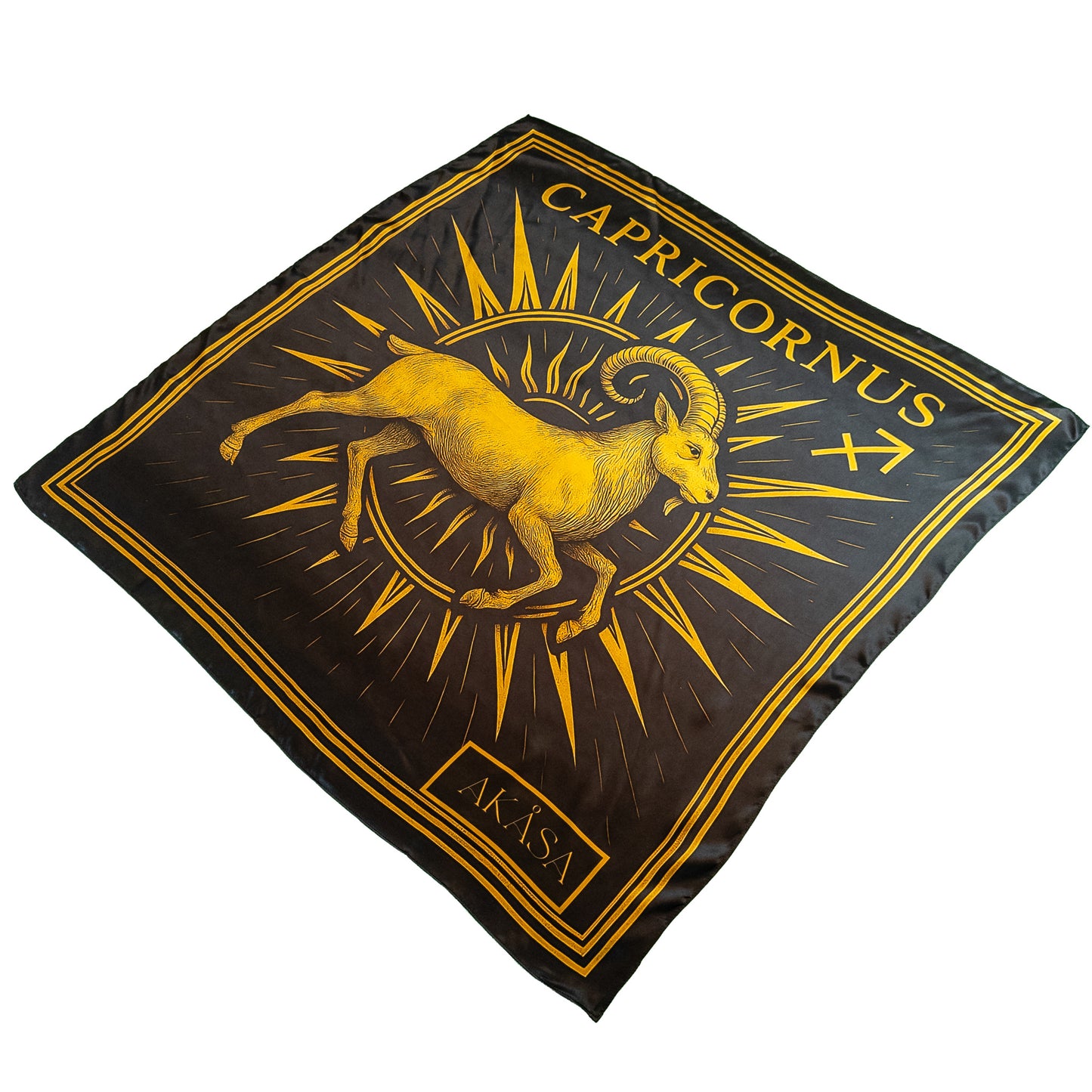 Carré de soie Capricornus – Zodiac Silk Constellation 88 cm