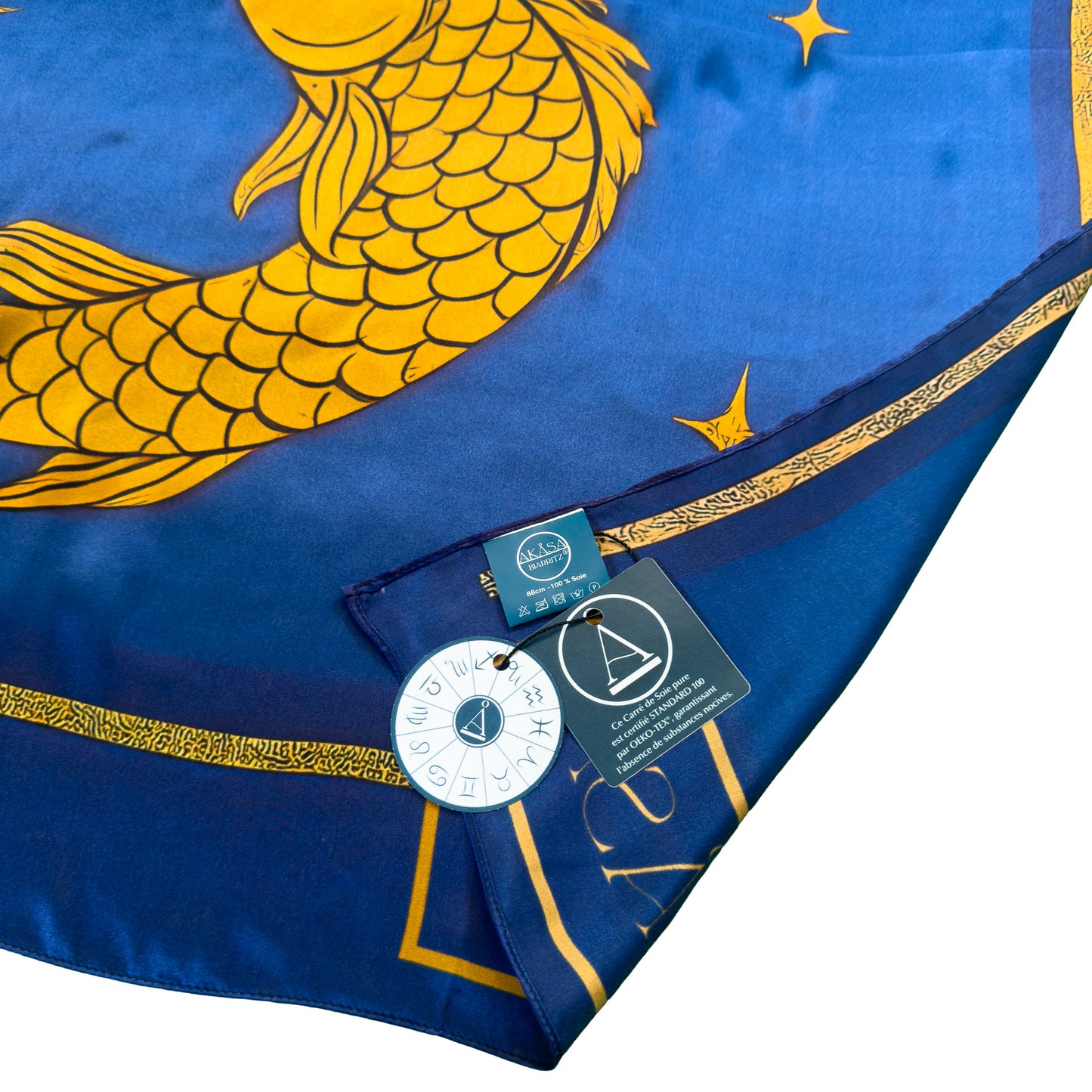 Cuadrado de seda Piscis – Zodia Essentia 88 cm