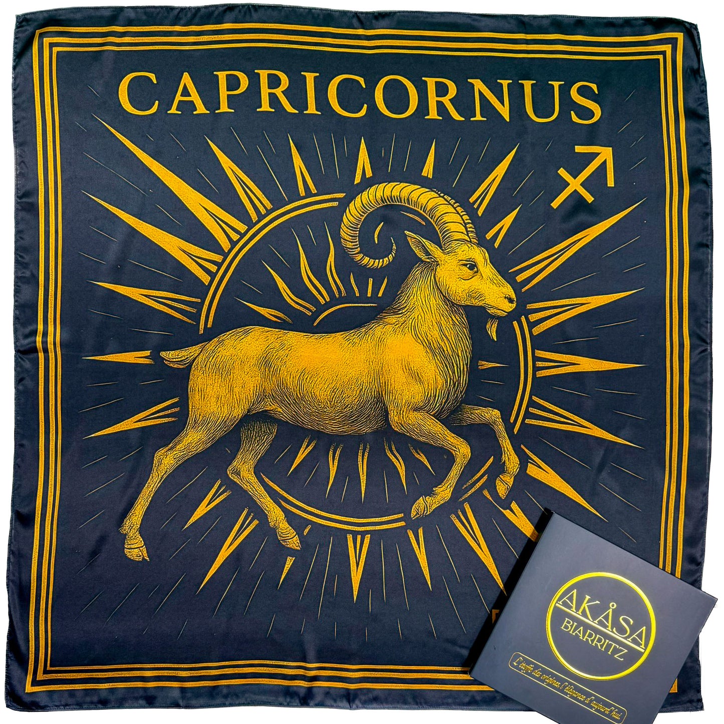 Capricornnus Seidenquadrat - Zodia Essentialia 88 cm